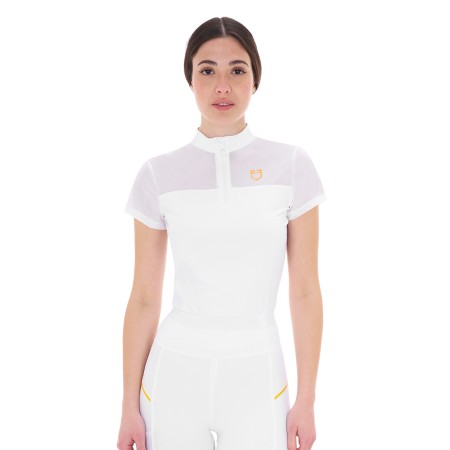 Polo Donna Equestro Mesh e Cotone Basic Line