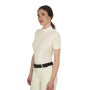 T-shirt donna da allenamento in tessuto con microfori
