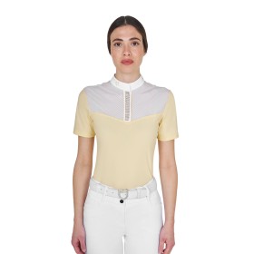 Polo concorso donna Equestro SS26 con inserti in seta