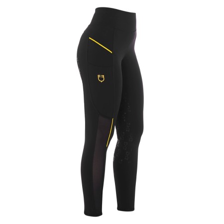 Leggings Equestro microforato SS26 leggero Nero