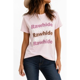 T-shirt rosa donna RAWHIDE