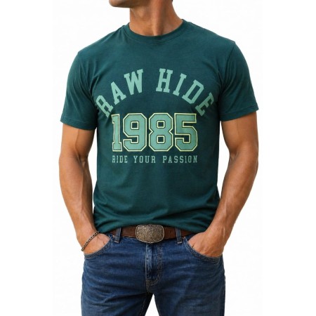 T-shirt verde uomo RAWHIDE