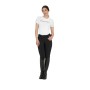 T-shirt donna in cotone logo laminato