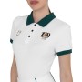 Polo donna allenamento tre bottoni Equestro X FISE 100