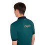 Polo uomo allenamento tre bottoni Equestro X FISE 100