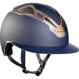 Casco SUOMY Lady Blu Matt Rosegold Visiera Larga Mis 57