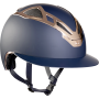Casco SUOMY Lady Blu Matt Rosegold Visiera Larga Mis 57