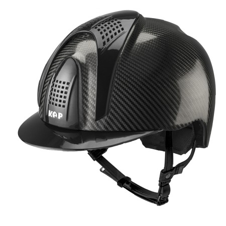 Kep Italia E-Light Carbonio Nero Lucido Visiera Metallizzata 3 tasselli nero metallizzato