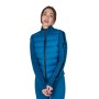 Piumino da donna in nylon e maglia con cerniera