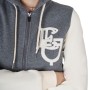 Felpa Equestro donna bicolore con zip frontale