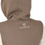 Felpa Equestro donna bicolore con zip frontale