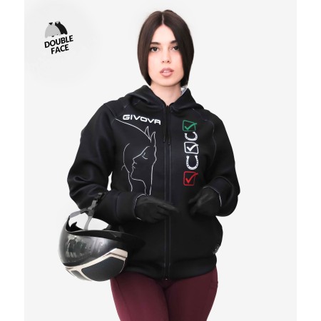 Felpa Scuba GIVOVA nero/bianco