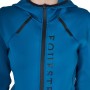 Felpa tecnica da donna in jersey con zip