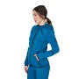 Felpa tecnica da donna in jersey con zip