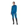 Felpa tecnica da donna in jersey con zip