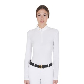 Polo Equestro manica lunga felpata