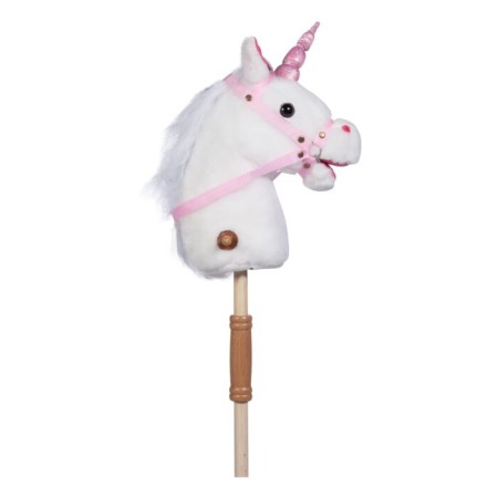 Cavallino con manico HKM -Bella-bianco